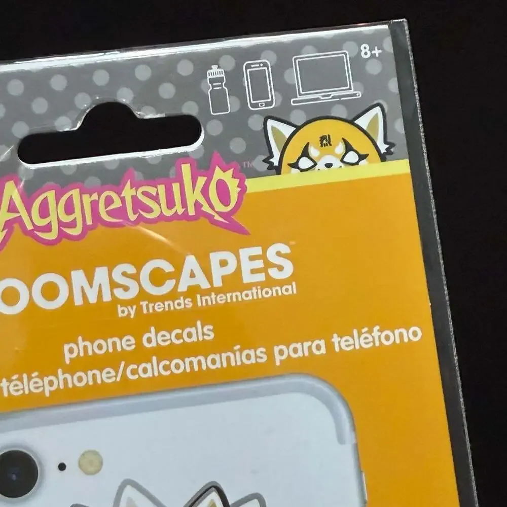 Aggretsuko Roomscapes by Trends International Phone Decals Headbanger
